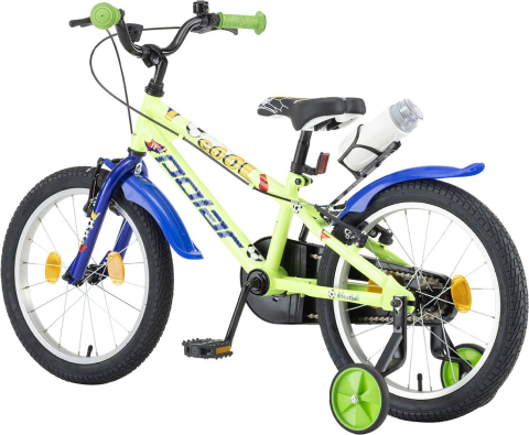 Bicicleta Copii Polar 2024 Football - 18 Inch, Verde-Albastru [2]