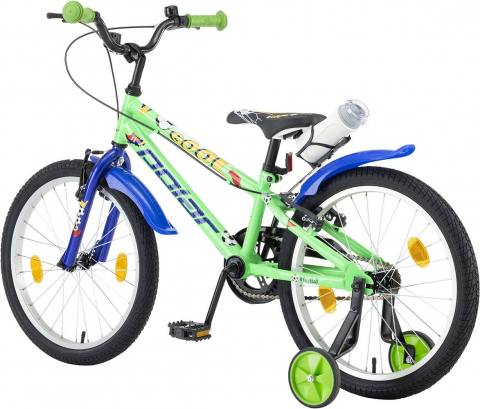 Bicicleta Copii Polar 2024 Football - 20 Inch, Verde-Albastru [2]
