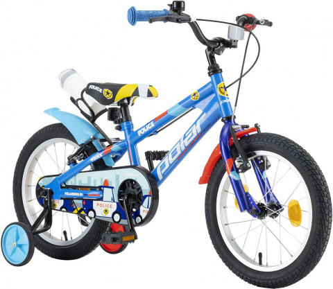 Bicicleta Copii Polar 2024 Police - 16 Inch, Albastru [1]