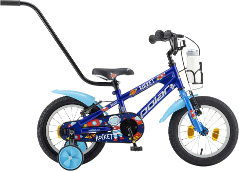 Scutere, ATV si Biciclete - Bicicleta Copii Polar 2024 Rocket - 14 Inch, Albastru