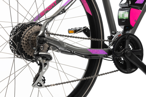 Bicicleta Electrica Afisport C17 - 28 Inch, M-L, Gri-Mov [3]