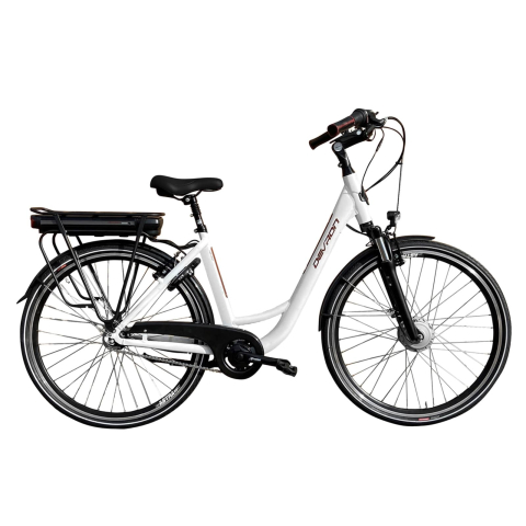 Biciclete electrice - Bicicleta Electrica Devron 28120 VCN7 - 28 Inch, M, Alb