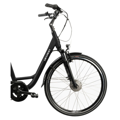 Bicicleta electrica Devron 28220 - 28 inch, Vbrake, M, Negru [3]