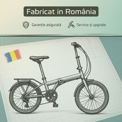Bicicleta Electrica Pliabila Devron 20122 - 20 Inch, S, Galben [4]