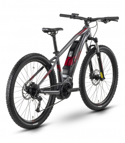 Bicicleta Electrica Raymon HardRay E 3.0 - 27.5 Inch, L, Gri-Rosu [2]