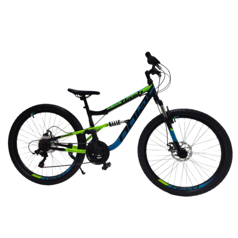 Scutere, ATV si Biciclete - Bicicleta Full suspension DHS Flash - 26 Inch, Negru