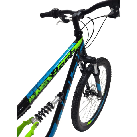 Bicicleta Full suspension DHS Flash - 26 Inch, Negru [2]