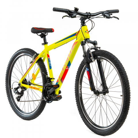 Bicicleta MTB Colinelli COL23, Marimea S, 27.5 inch, Galben, Schimbator Shimano ST-EF500, 21 Viteze, Cadru Aluminiu, Frane V - Brake [1]