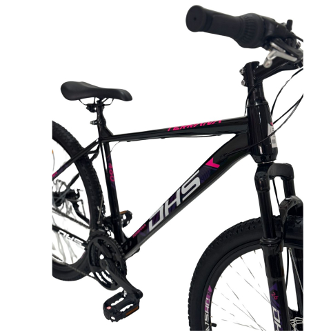 Bicicleta Mtb Dhs 2605 - 26 inch, M, Negru/Violet [3]