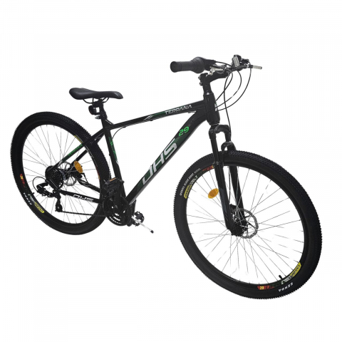 Bicicleta Mtb Dhs 2905 - 29 inch, M, Negru-Verde [1]