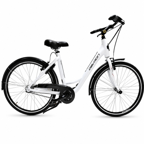 Scutere, ATV si Biciclete - Bicicleta Oras DHS 26010 - 26 inch, M, Alb