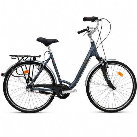Scutere, ATV si Biciclete - Bicicleta Oras Kieler 1252 - 28 Inch, L, Gri