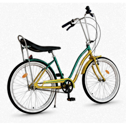 Bicicleta Oras Pegas Strada 2 - 26 inch, M, Auriu/Verde [2]