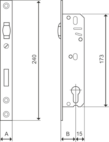 Broaste usa - Broasca Cilindru cu Rola Usi PVC