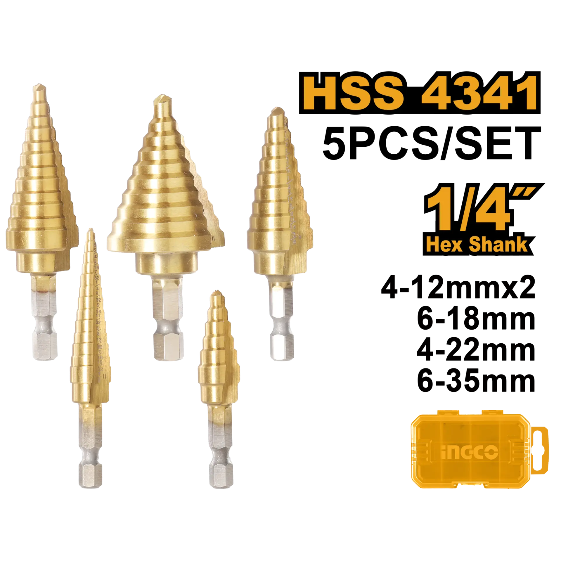 Burghie metal - Burghie Conice cu Prindere HEX Set 5buc