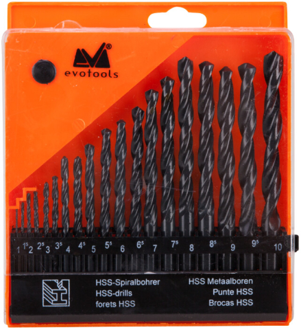 Burghie Metal HSS 19 Pcs - Diametru burghie 1-10 mm [1]