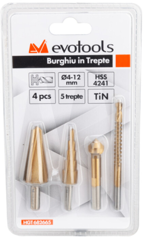 Burghiu in Trepte 4 Pcs [3]