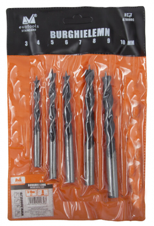 Burghiu Lemn 5 Pcs ETS - Diametru burghiu 4-10 mm [1]