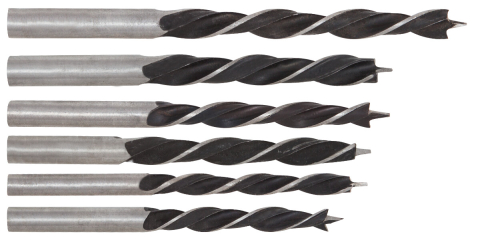Accesorii scule si unelte electrice - Burghiu Lemn 5 Pcs ETS - Diametru burghiu 4-10 mm