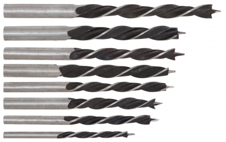 Burghie lemn - Burghiu Lemn 8 Pcs ETS - Diametru burghiu 3-10 mm