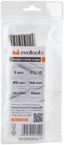 Burghiu Metal HSS 4241 Coada Lunga EvoTools - 1 S10 [3]