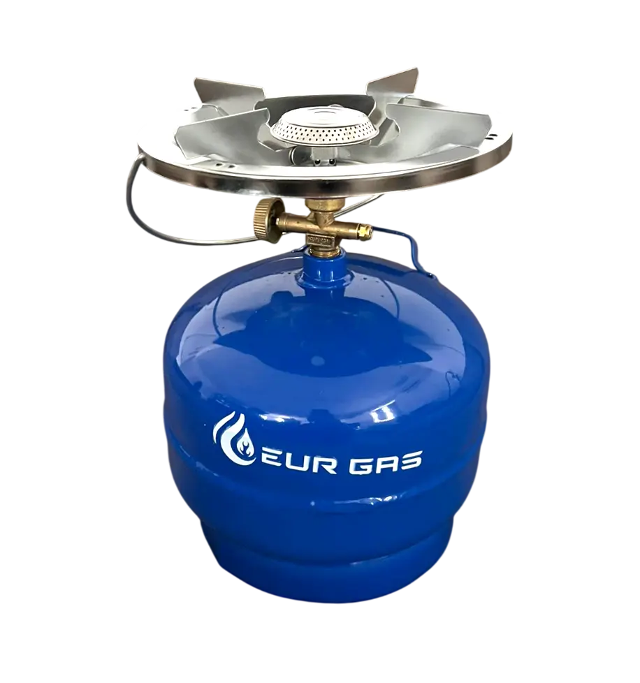 Camping - Butelie de Gaz EurGas 2kg 4,8L cu Arzator