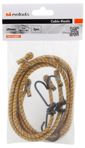 Cablu Elastic 2 pcs - Diametru cablu 6 mm Lungime cablu 1 m [1]