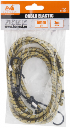 Cablu Elastic 2 pcs - Diametru cablu 6 mm Lungime cablu 1 m [1]
