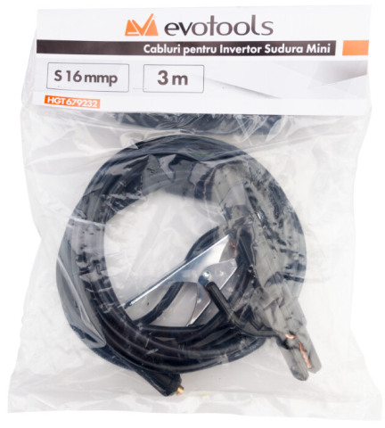 Cabluri Sudura 16mmp pentru Invertor Mini EvoTools - Lungime 3 m [1]