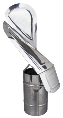 Capac Terminal Rotativ Cos de Fum INOX II - Diametru capac 150 mm [0]