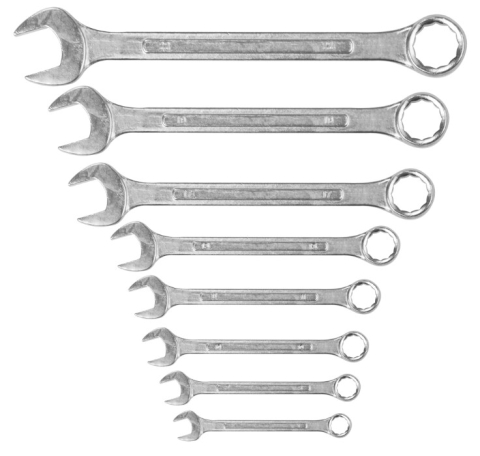 Scule & unelte - Chei Combinate 8 Pcs ETS - Marime 6-8-9-10-13-14-17-19 mm