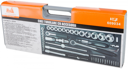 Chei Tubulare cu Accesorii 52 Pcs - Marime chei 4-32 mm [1]