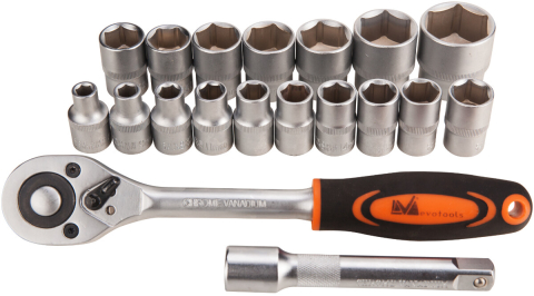 Surubelnite - Chei Tubulare cu Antrenor 19 Pcs ETP - Marime 8-32 mm
