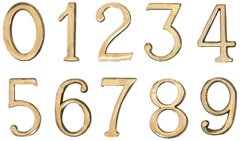 Accesorii pentru usi - Cifra Autoadeziva - Inaltime 55 mm Latime 35 mm