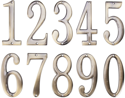 Accesorii pentru usi - Cifra Metalica H100 mm