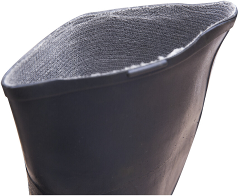 Cizme din PVC Tip Bursuc Negre [5]