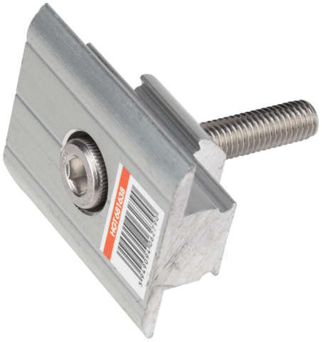 Fotovoltaice - Clema Intermediara Aluminiu Fixare Panou Fotovoltaic