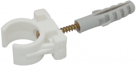 Clema Plastic Fixare Tevi cu Diblu si Holzsurub [1]