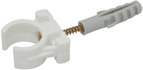 Clema Plastic Fixare Tevi cu Diblu si Holzsurub [1]