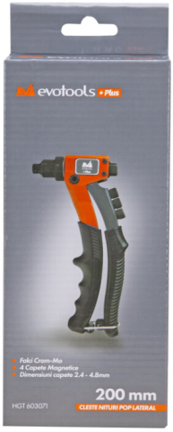 Cleste Nituri Pop Lateral EvoTools +Plus - Lungime 200 mm [1]