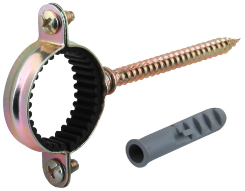 Colier pt Teava cu Garnitura Zincat Galben ESS [0]