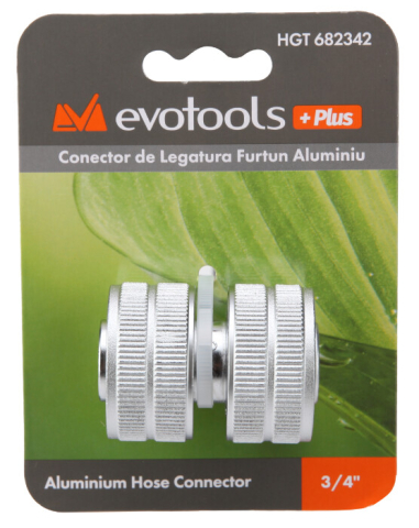 Pompe si sisteme de irigat - Conector Aluminiu Legatura Furtun EvoTools +Plus