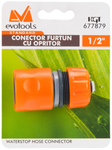 Conector Furtun cu Opritor ETS. - Diametru 1/2 inch [1]