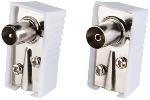 Cabluri si conductori - Conectori Cablu TV 2 buc Mama + 2 buc Tata