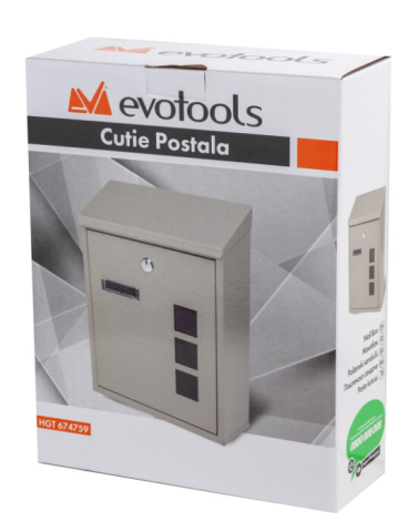 Cutie Postala cu Capac - Lungime 260 mm Latime 100 mm Inaltime 335 mm [1]