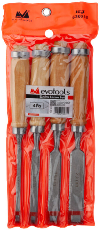 Dalta Lemn cu Maner Lemn (SET) [5]