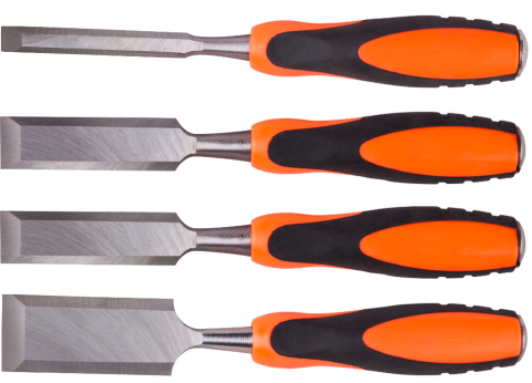 Scule & unelte - Dalta Lemn cu Maner TPR (4 piese)