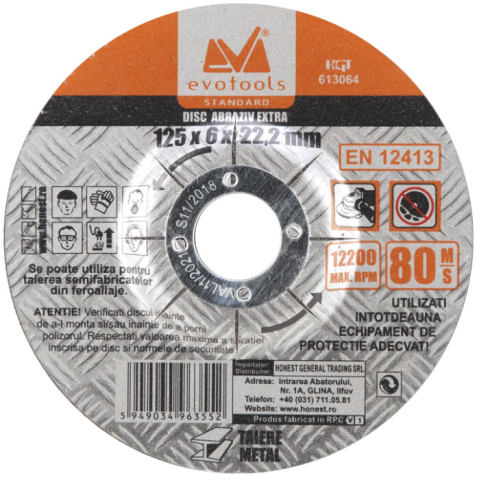 Accesorii scule electrice - Disc Abraziv A24 Extra EvoTools