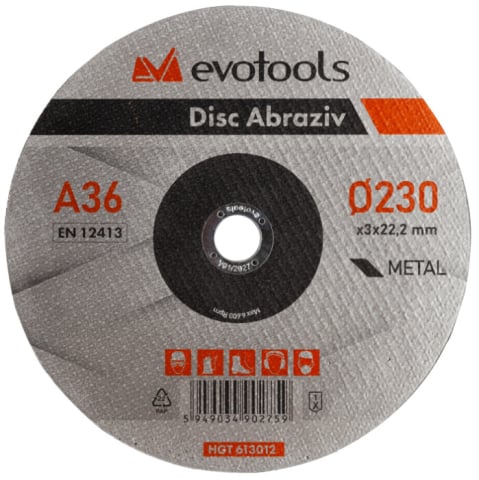 Accesorii scule si unelte electrice - Disc Abraziv A36 EvoTools