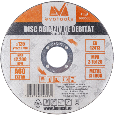 Accesorii scule electrice - Disc Abraziv de Debitat ETS